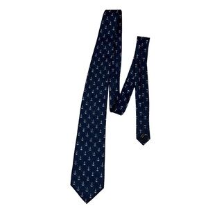 SIMPLY SOUTHERN Navy Blue Anchor Print Tie